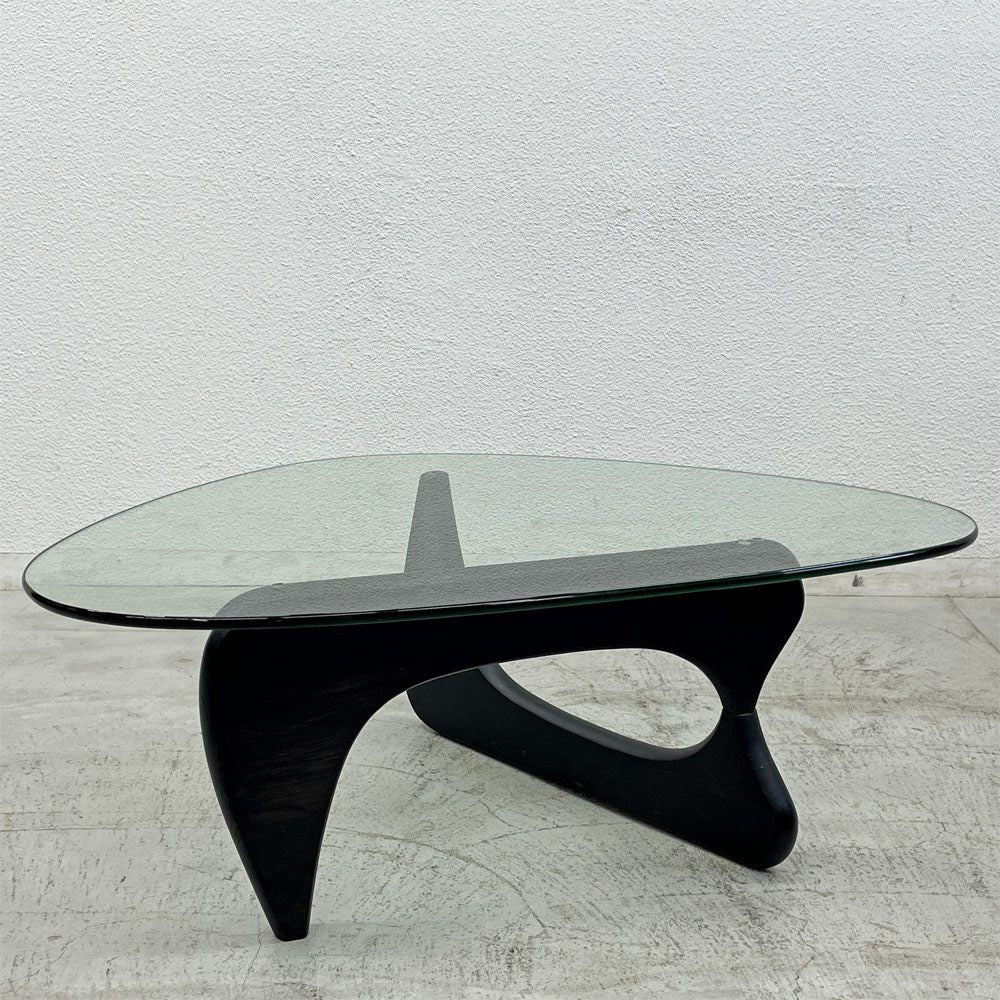 イサムノグチ Isamu Noguchi ガラス コーヒーテーブル Coffee Table リプロダクト品 ガラス天板厚1.1cm 名作 デザイナーズ家具 〓