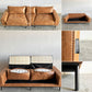 クラッシュゲート CRASH GATE コンフォーム COMFORM プルート PLUTO SOFA 3人掛けソファ W198cm スーパーレザーテックス オーカーブラウン 定価￥154,000- 〓