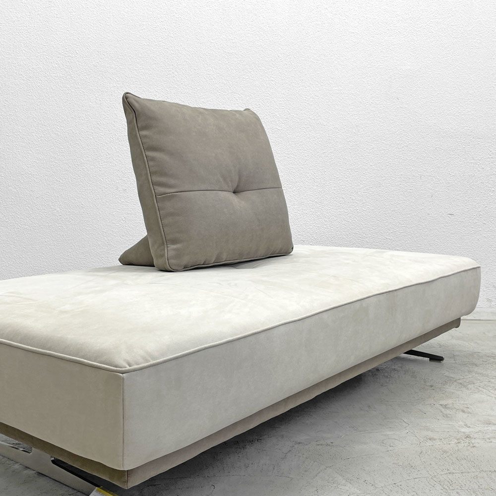 リラックスフォーム RELAX FORM アルフレード ALFREDO ソファ 背クッション ロータイプ 置き型 レザーテックス H42cm 関家具 展示美品〓