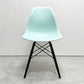ハーマンミラー HermanMiller サイドシェルチェア ドゥエルレッグ DSW アクアスカイ × エボニー ポリプロピレン製 イームズ ミッドセンチュリー B ●