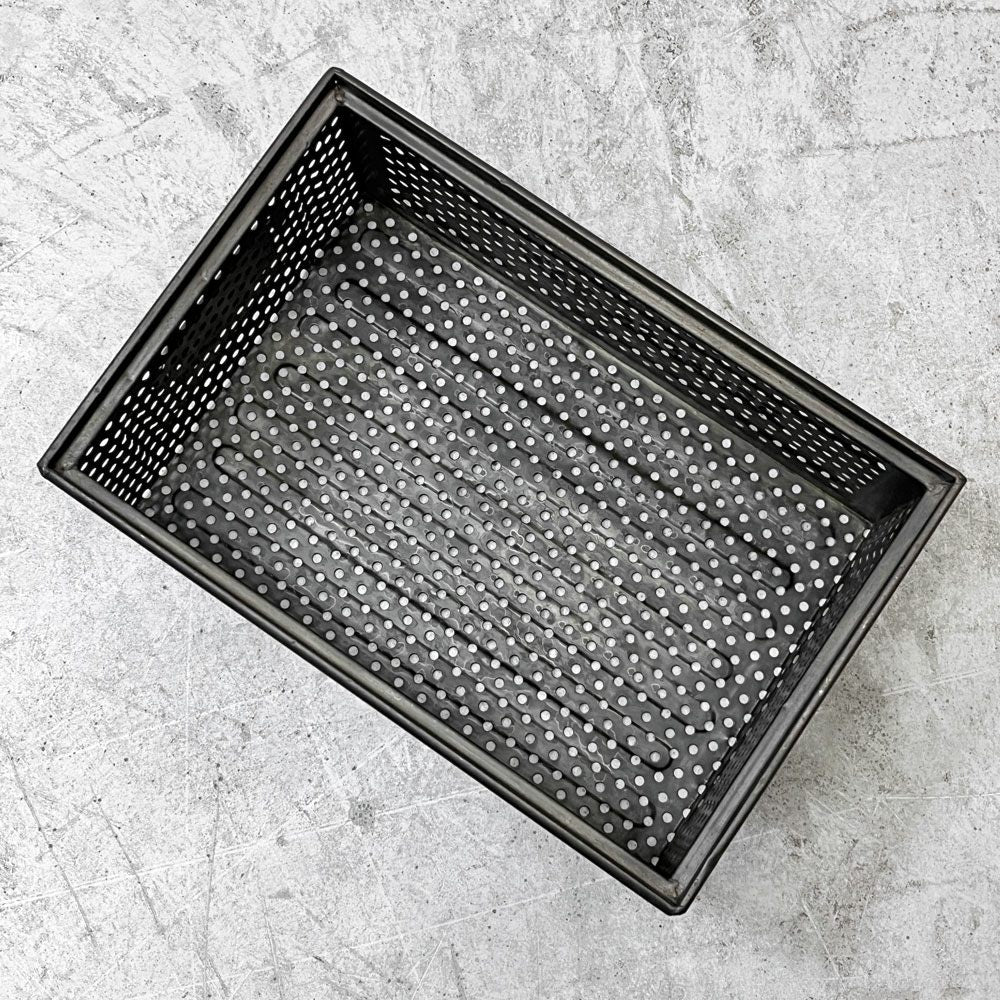 SCHAFER スタッキング ストレージボックス パンチングメタル インダストリアル ドイツビンテージ C ●