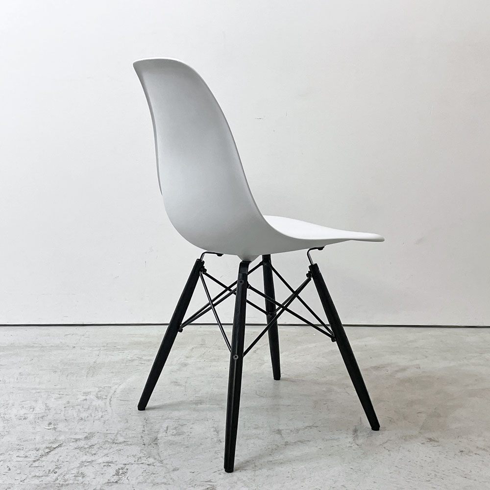 ハーマンミラー HermanMiller サイドシェルチェア ドゥエルレッグ DSW アルパイン × エボニー ポリプロピレン製 イームズ ミッドセンチュリー A ●
