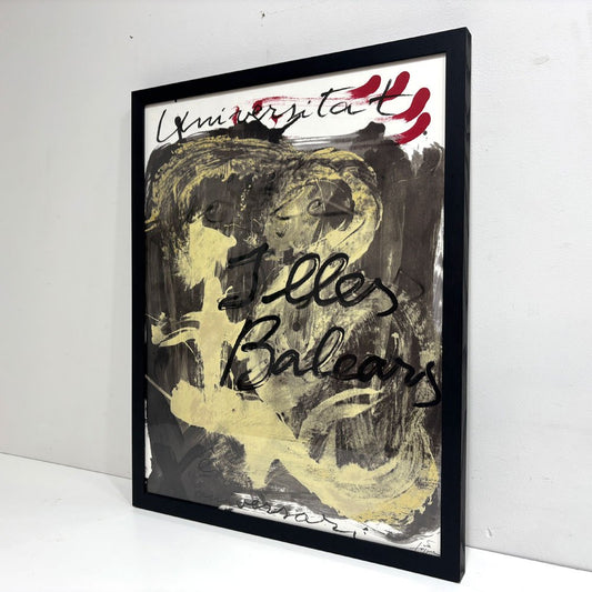 アントニ タピエス Antoni Tapies ポスター Universitat de les Illes Balears 額装品 ●