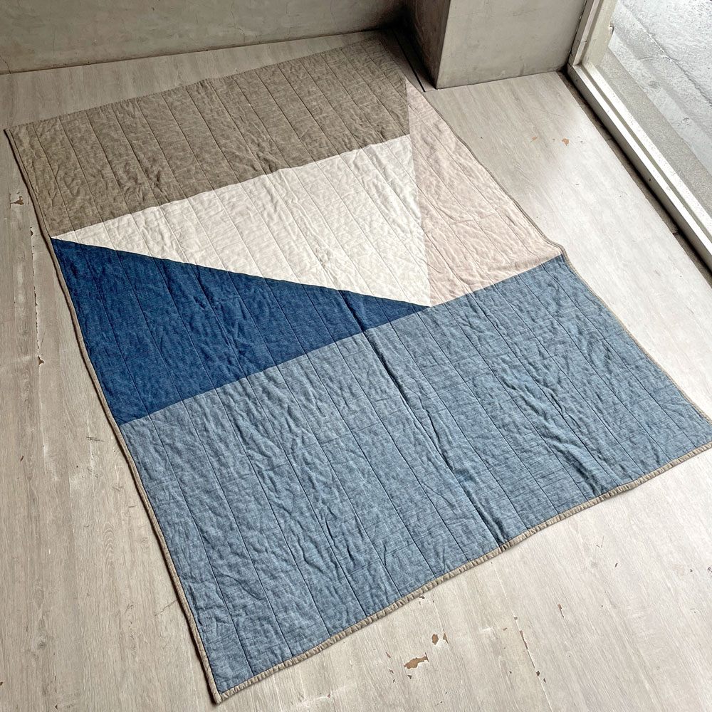 スタジオトルスタ Studio Tolsta コナムスローキルト Kōnam Throw Quilt 135×180 インド製 IDEE取扱い ♪