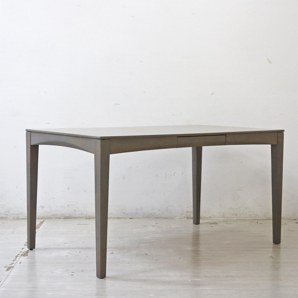 アクタス ACTUS エーボスコ2 A-BOSCO2 ダイニングテーブル 再塗装品 抽斗2杯 ニヤトー材 W135cm 朝日木材加工 ●