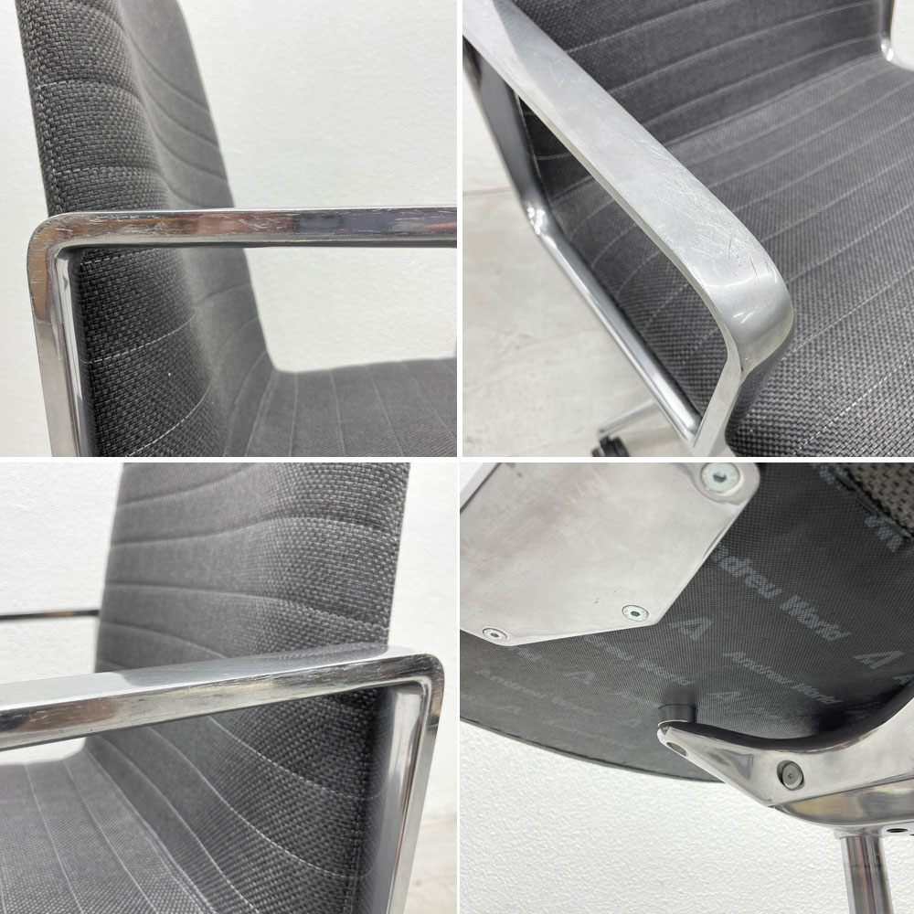 アンドリューワールド Andreu World フレックス エグゼクティブ Flex Executive インターミディエイトバック アームチェア デスクチェア アルミ キャスターベース ガス圧昇降 参考価格 ¥295,460- B 〓