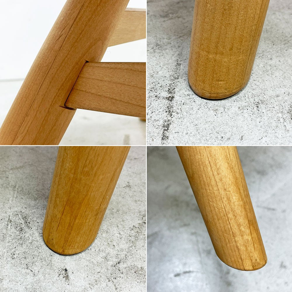 モモナチュラル Momo Natural モールドラウンドチェア MOLD ROUND M-ROUND CHAIR SO ダイニングチェア アルダー材 カバーリング 回転式 定価￥45,000- B ●