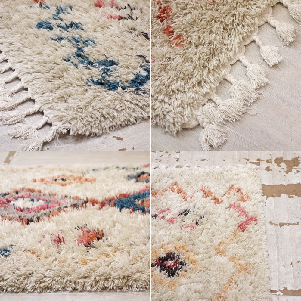 かなでもの KANADEMONO ラグマット Playful Diamond Azilal Rug 121x189cm ●