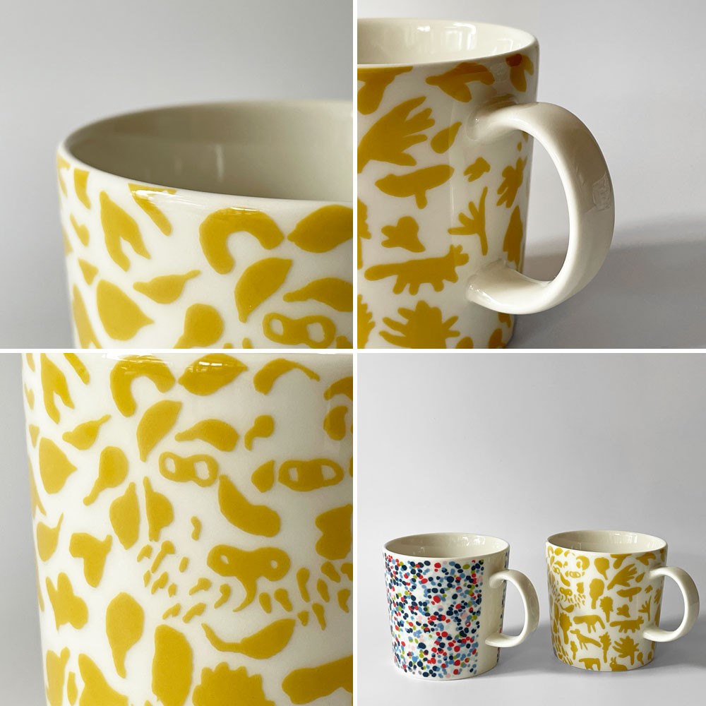 イッタラ iittala OTC マグ チーター イエロー スコープ SCOPE 別注 6000個限定 オイバ トイッカ Oiva Toikka 陶器 フィンランド 北欧食器 ◇