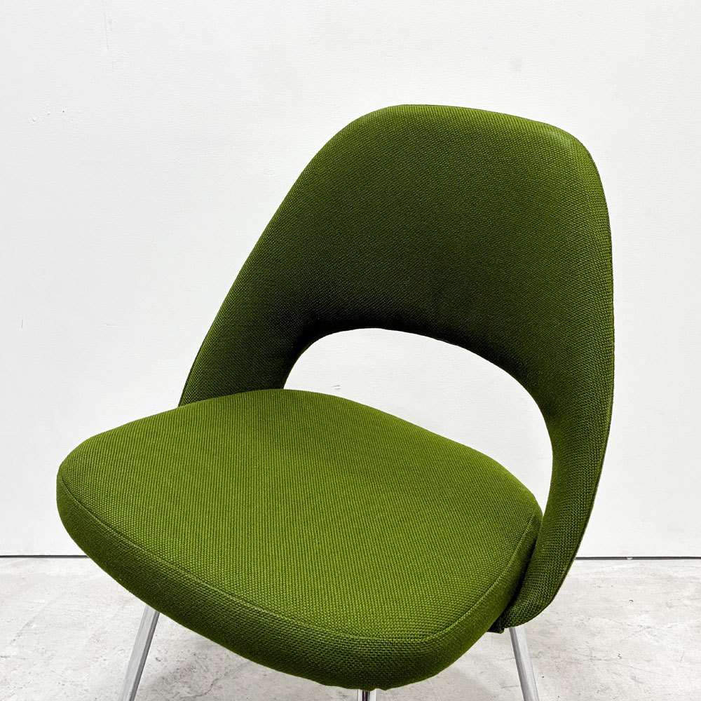 ノル Knoll サーリネンコレクション 72 サイドチェア ダイニングチェア アームレス メタルベース 座面張替え済み 参考定価￥287,100- ●