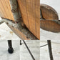 ピエールジャンヌレ Pierre Jeanneret スツール Stool チーク材 三角脚 ビンテージ レター入り チャンディーガル 1960s ●