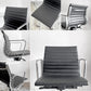 ハーマンミラー Herman Miller イームズアルミナムグループチェア マネージメントチェア アルミバフベース ガス圧昇降仕様 5本脚 キャスタータイプ 本革 イームズ ■