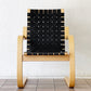アルテック Artek アームチェア406 Armchair 406 ラウンジチェア イージーチェア アルヴァ・アアルト Alvar Aalto バーチ材 カンチレバー ウェービングテープ ブラック 定価¥256,300- ◇
