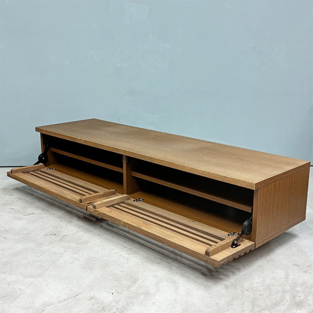 ウニコ unico レイン LIJN AVボード AV low board TVボード リビングボード ニレ材 ナチュラルモダン W150cm 廃盤 ◎