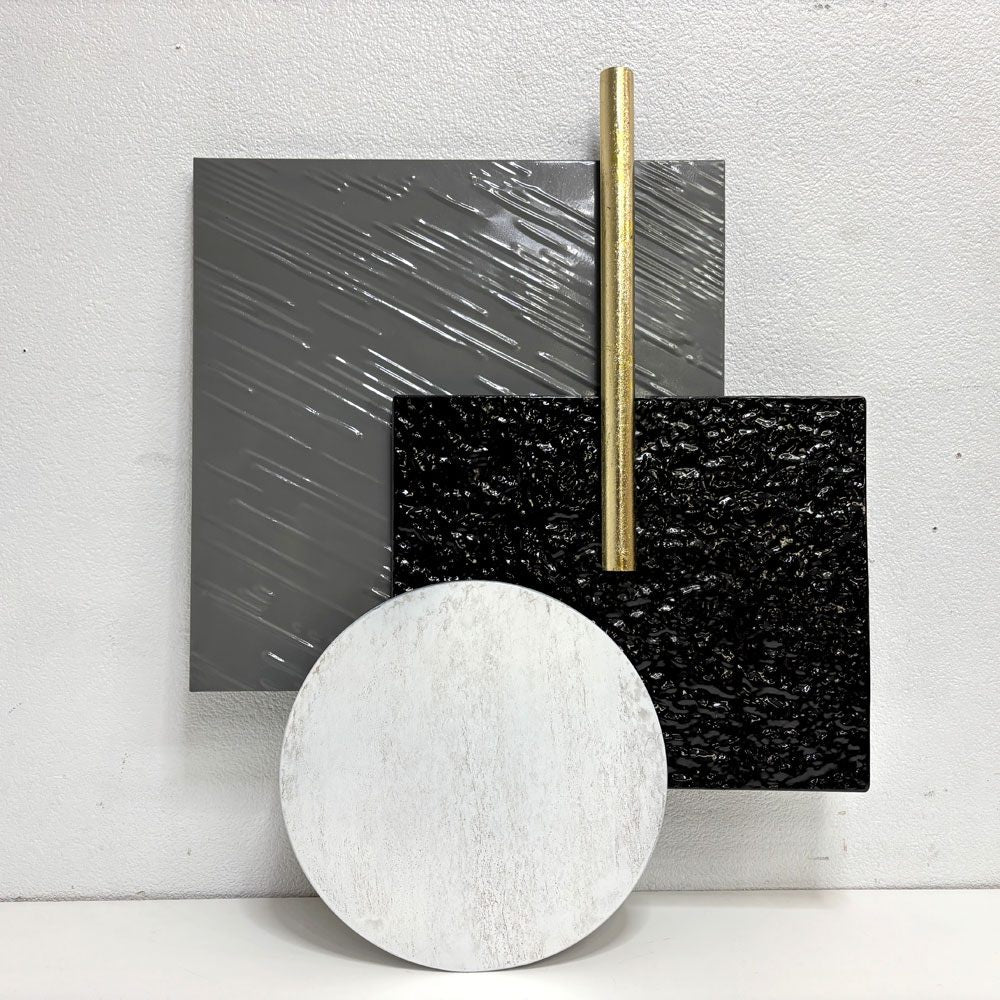 咲羅多 SAKURADA modern square mini アイアンウォールデコ 壁飾り 壁掛けインテリア W76cm  縦横展示可 ●