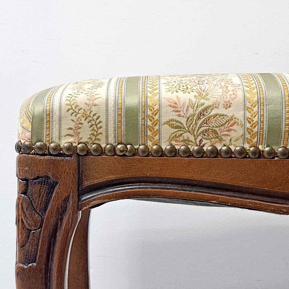 クラシカルスタイル Classical Style 猫脚 スツール 鋲打ち ●
