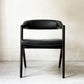 スクエアルーツ SQUARE ROOTS ランナチェア LANNA CHAIR ダイニングチェア アームチェア オーク材×牛革 レザー 美品 参考価格￥77,000- A ★