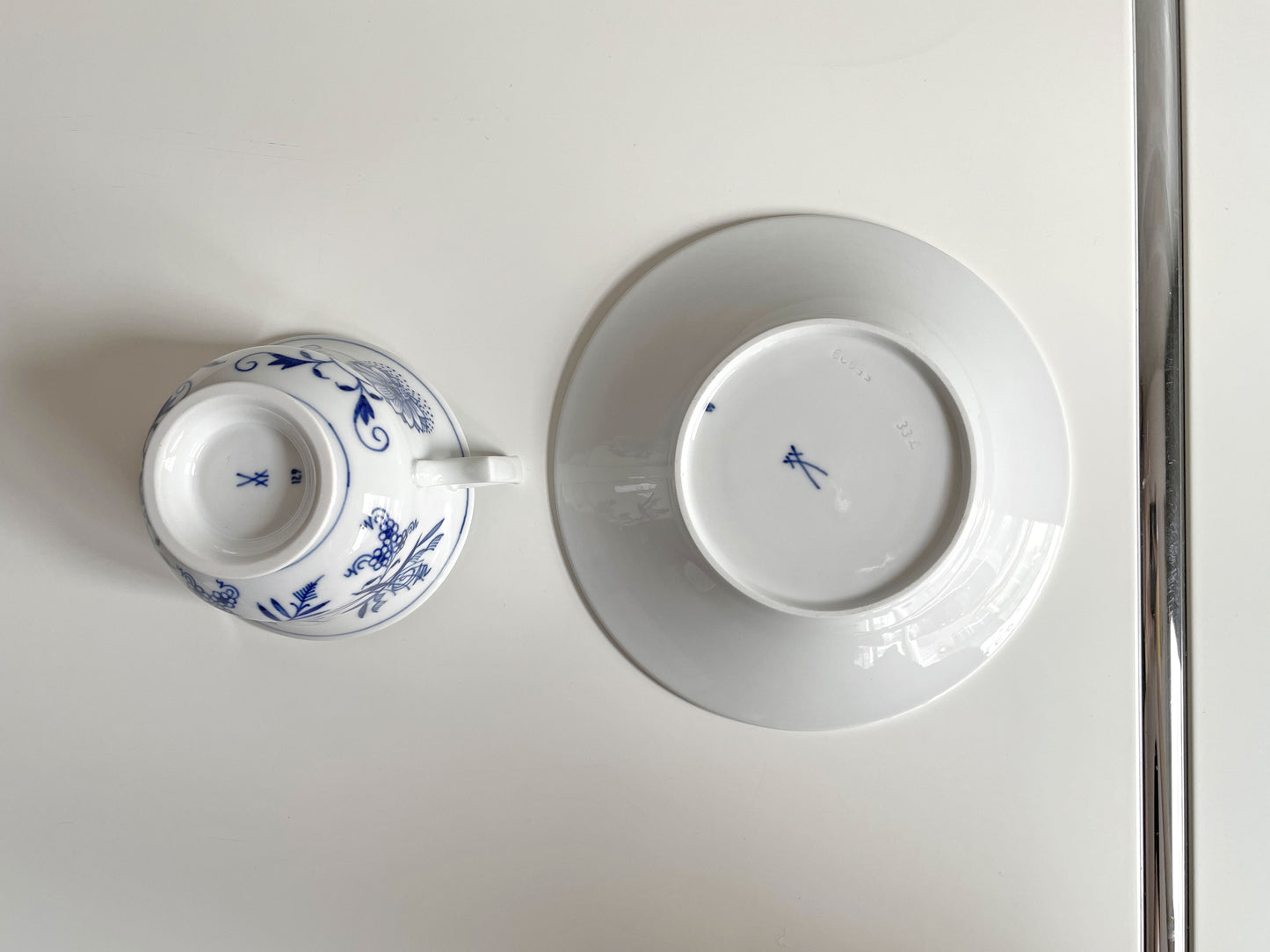 マイセン Meissen ブルーオニオン Blue Onion カップ＆ソーサー C&S 陶磁器 ドイツ C ♪