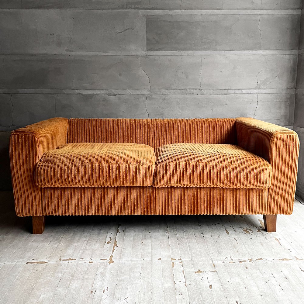 アクメファニチャー ACME Furniture ジェティ フェザー ソファ JETTY feather SOFA 2P AC-07 コーデュロイ マスタード  アッシュ材 定価￥284,900- ♪