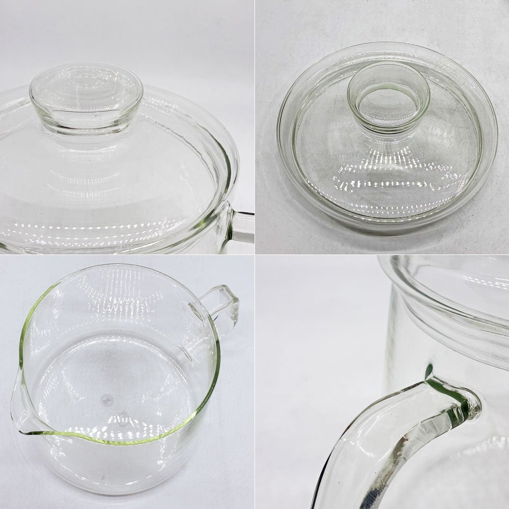 ショット・マインツ SCHOTT MAINZ イエナグラス ガラス ティーポット 蓋付 ドイツビンテージ ●