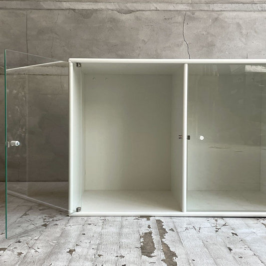 モンタナ MONTANA システムシェルフユニット SYSTEM SHELF UNIT キャビネット ガラス扉 ホワイト デンマーク ♪