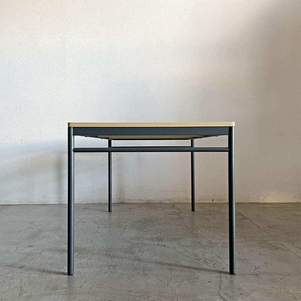 マスターウォール MASTERWAL レ・フォルメ Les Formes ブルエ BLEUET ダイニングテーブル W140cm ウッドトップ スチールレッグ 外箱付 佐々木章行 定価￥143,000- 廃番 未使用品 〓