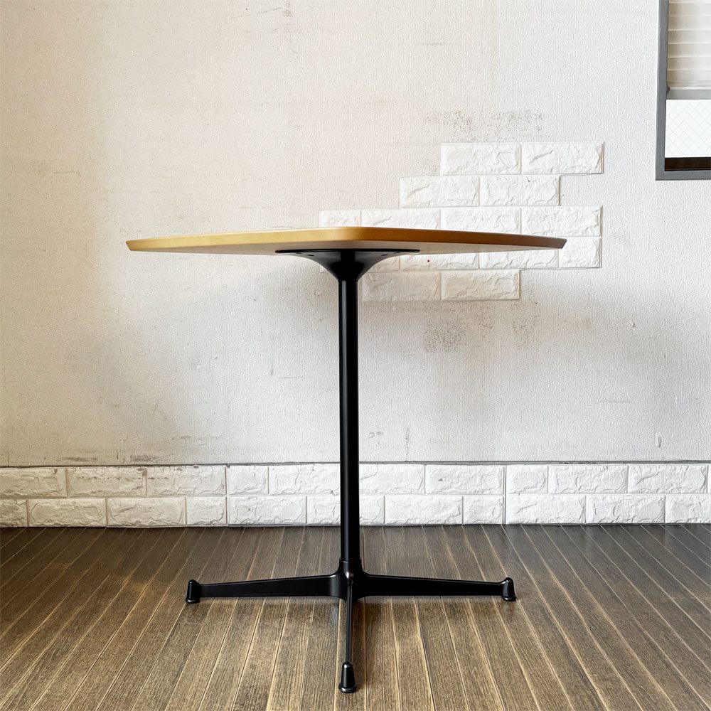 モモナチュラル MOMO Natural カフェテーブル Cafe Table Square X leg スクエア オーク材 スチールレッグ W68cm 定価￥32,500- 廃番 ◎