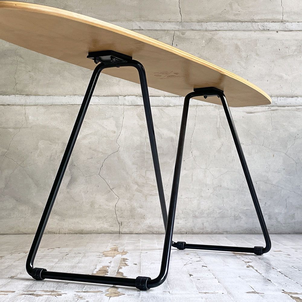 東屋 AZUMAYA スケートボードテーブル skateboard table ROSIL ロシル サイドテーブル スチール メラミン化粧合板 インダストリアル B ♪