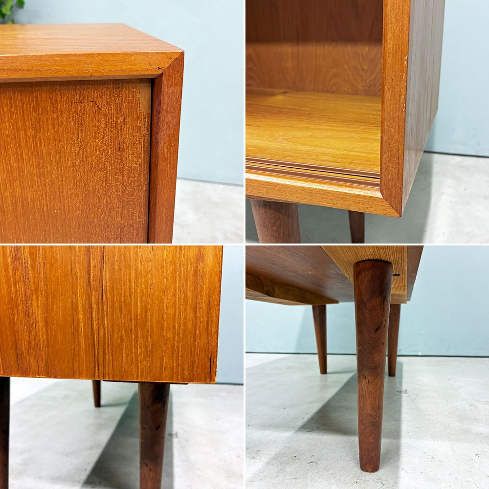 北欧ビンテージ Scandinavian Vintage チーク材 スモールキャビネット W75×H83.5cm ◎