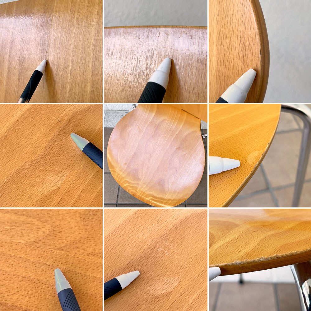 フリッツハンセン Fritz Hansen 3101 アリンコチェア アントチェア 4本脚 ナチュラルビーチ ラッカー仕上げ フェルトグライズ アルネ・ヤコブセン ◇