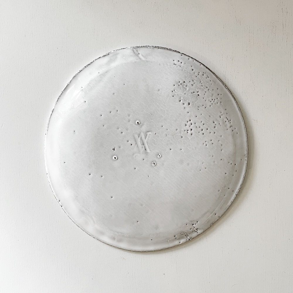 アスティエ・ド・ヴィラット ASTIER de VILLATTE ジョン・デリアン John Derian パンジー ソーサー 16.5cm スモールプレート フランス 廃番 ◎