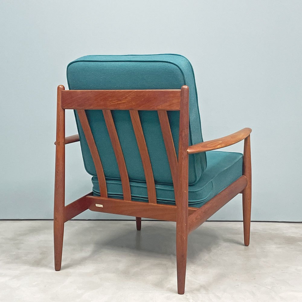 フランス＆サン France & Son Model128 イージーチェア 1Pソファ チーク材 グレーテ・ヤルク Grete Jalk 北欧ビンテージ デンマーク ◎