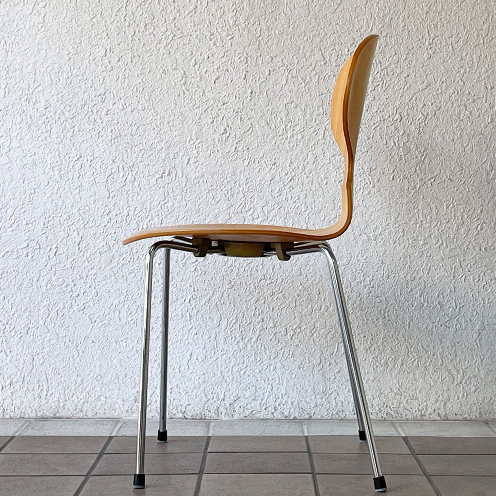 フリッツハンセン Fritz Hansen 3101 アリンコチェア アントチェア 4本脚 ナチュラルビーチ ラッカー仕上げ フェルトグライズ アルネ・ヤコブセン C ◇