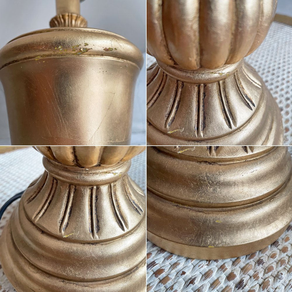 USA製 テーブルランプ 卓上ランプ ゴールドカラーフレーム ファブリックシェード クリームカラー 米国照明 ♪