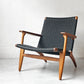 カールハンセン＆サン Carl Hansen & Son CH25 イージーチェア ラウンジチェア ウォールナット材 ブラックペーパーコード ハンス・J・ウェグナー デンマーク 北欧家具 ★