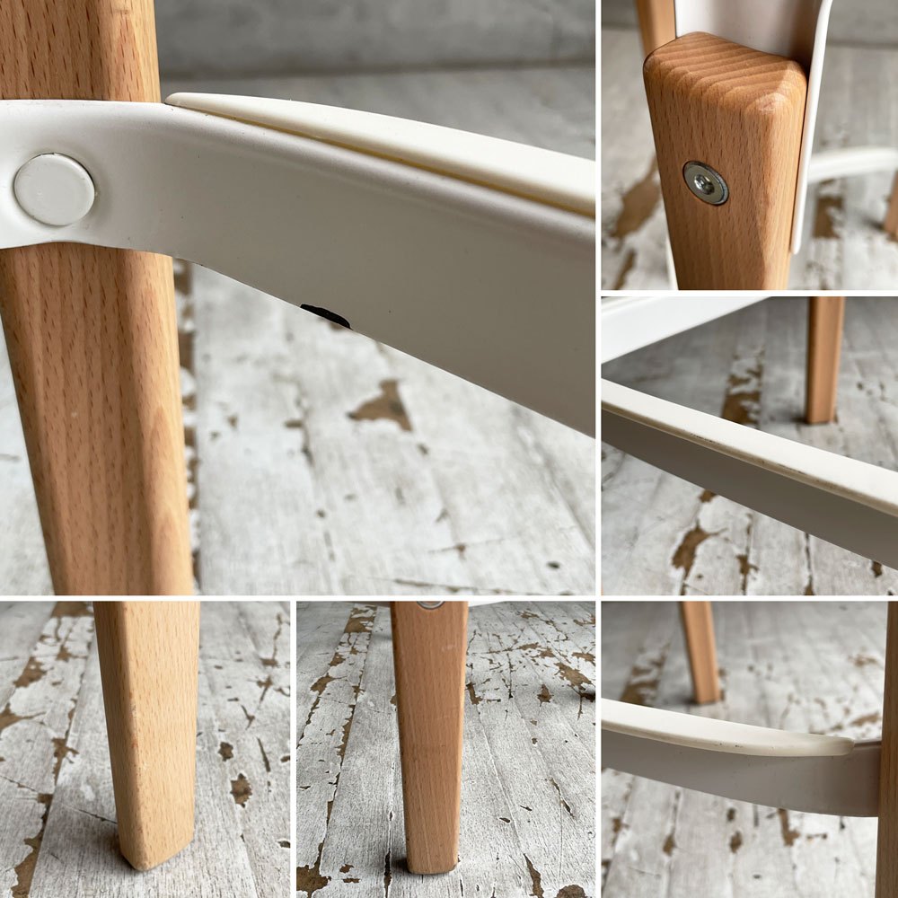 マジス MAGIS スティールウッドスツール Steelwood Stool ハイスツール カウンターチェア ホワイト × ビーチ H68cm ロナン＆エルワン・ブルレック ♪