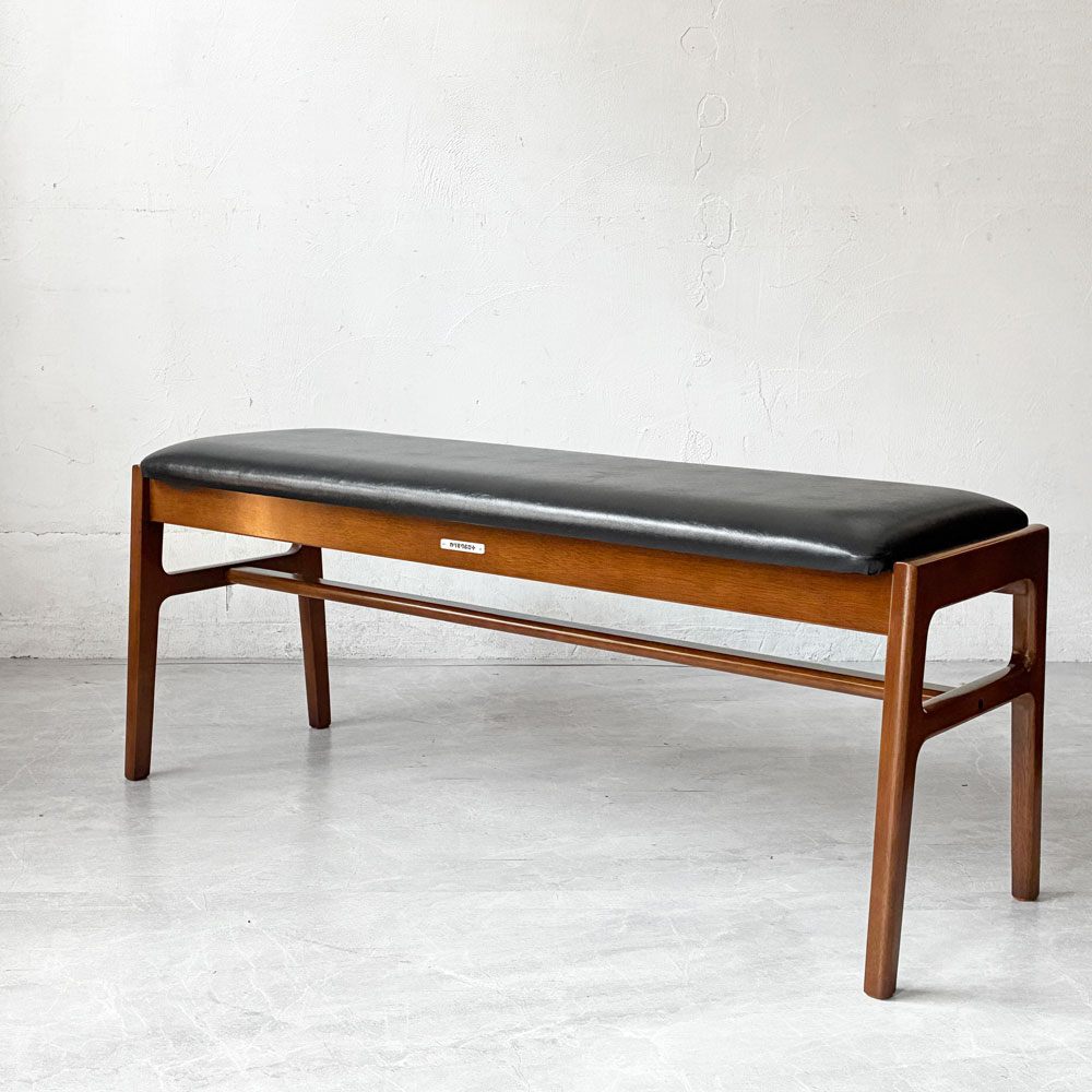 カリモク60+ karimoku60+ ダイニング ベンチ スタンダードブラック W107㎝ 展示品 国産家具 定価￥60.170- ★