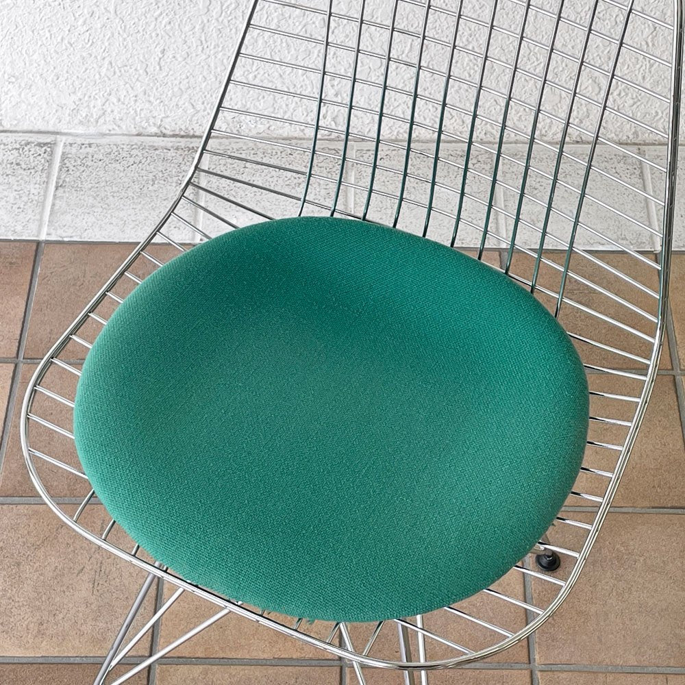 ヴィトラ vitra ワイヤーチェア Eames Wire Chair DKR5 エッフェルベース シートパッド付 C&R イームズ ミッドセンチュリー ◇