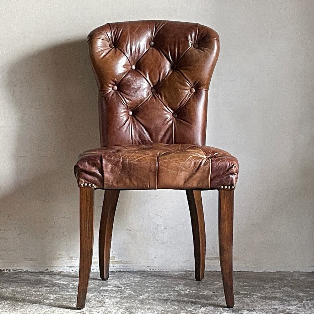 ハロ HALO チェスターチェア Chester chair ダイニングチェア レザー 本革 アンティークウィスキー antique whisky ビンテージ加工 アスプルンド取扱 B ■