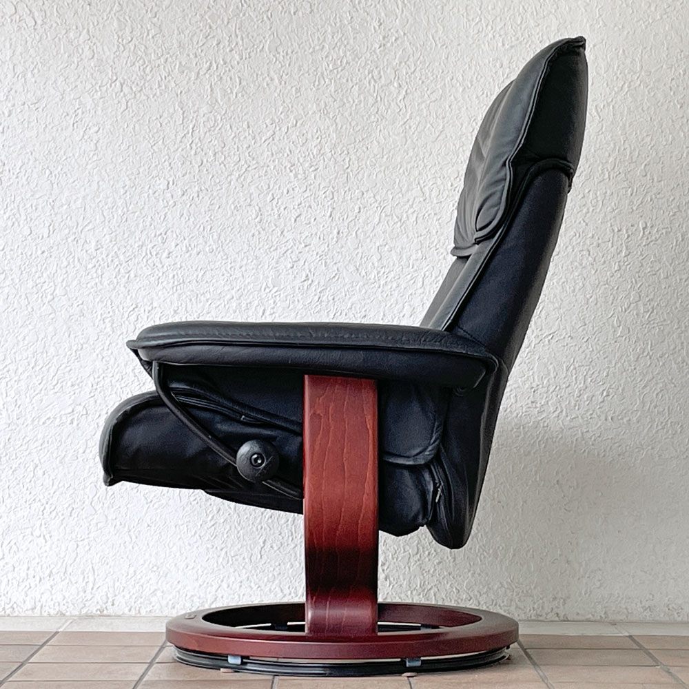 エコーネス EKORNES コモドール Commodore ストレスレスチェア stressless オットマン付き リクライニングチェア 北欧家具 ノルウェー ◇