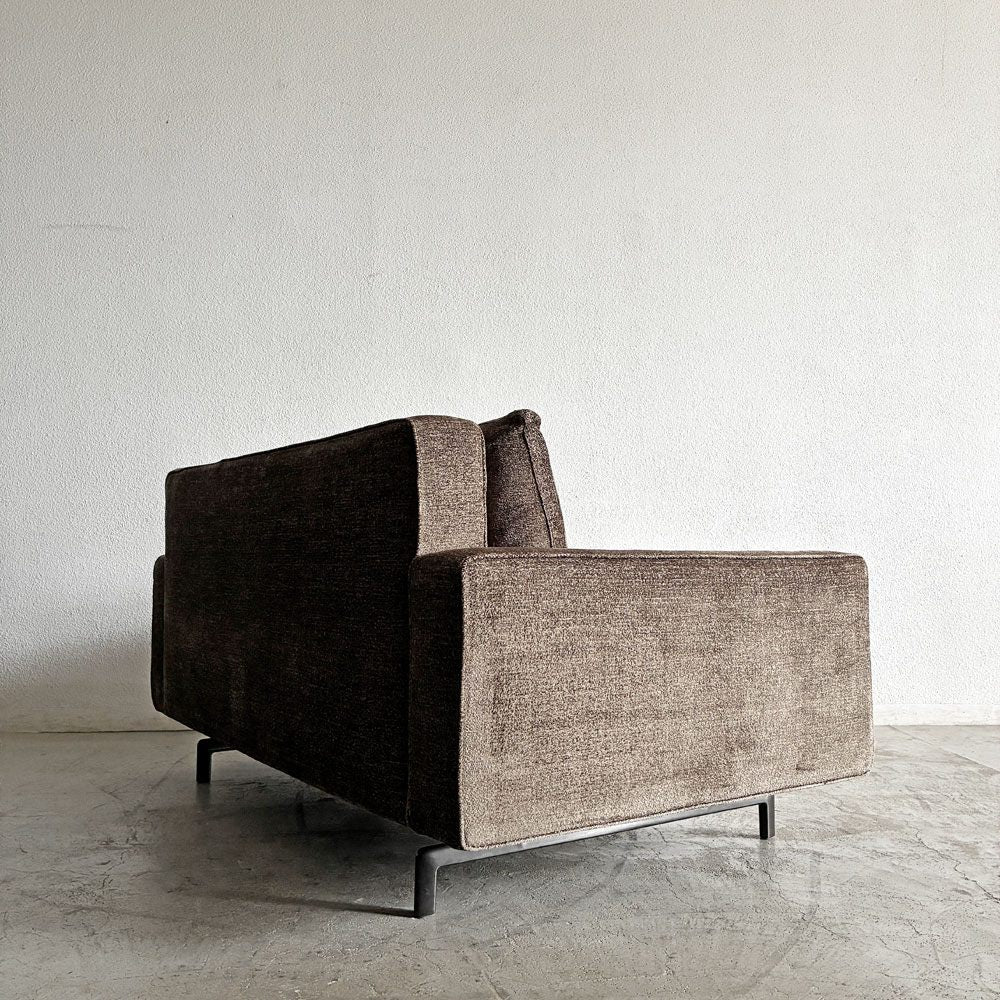 ミノッティ Minotti シャーマン Sherman 2シーターソファ 2人掛け カバーリングファブリック モスグリーン系 ロドルフォ・ドルドーニ イタリア 廃番 〓