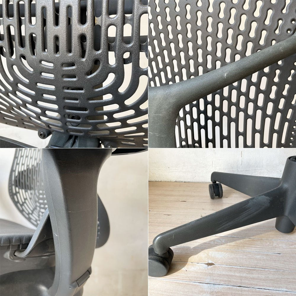 ハーマンミラー Herman Miller ミラチェア Mirra デスクチェア グラファイトベース グラファイトフレーム A ★