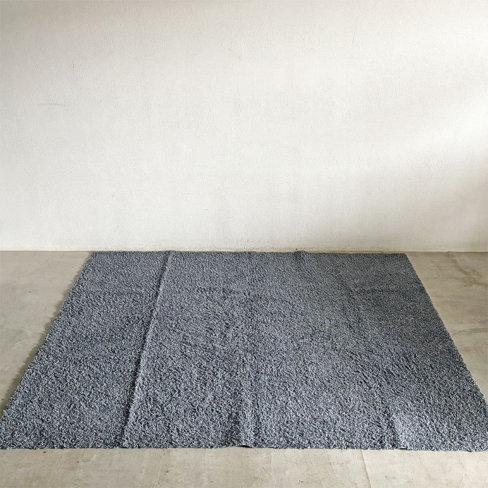 スミノエ SUMINOE ルーパス LUPUS シャギーラグ カーペット ネイビー 261×352cm 江戸間6帖 防ダニ・アレルブロック・床暖房対応 カタログ定価￥227,000- 〓