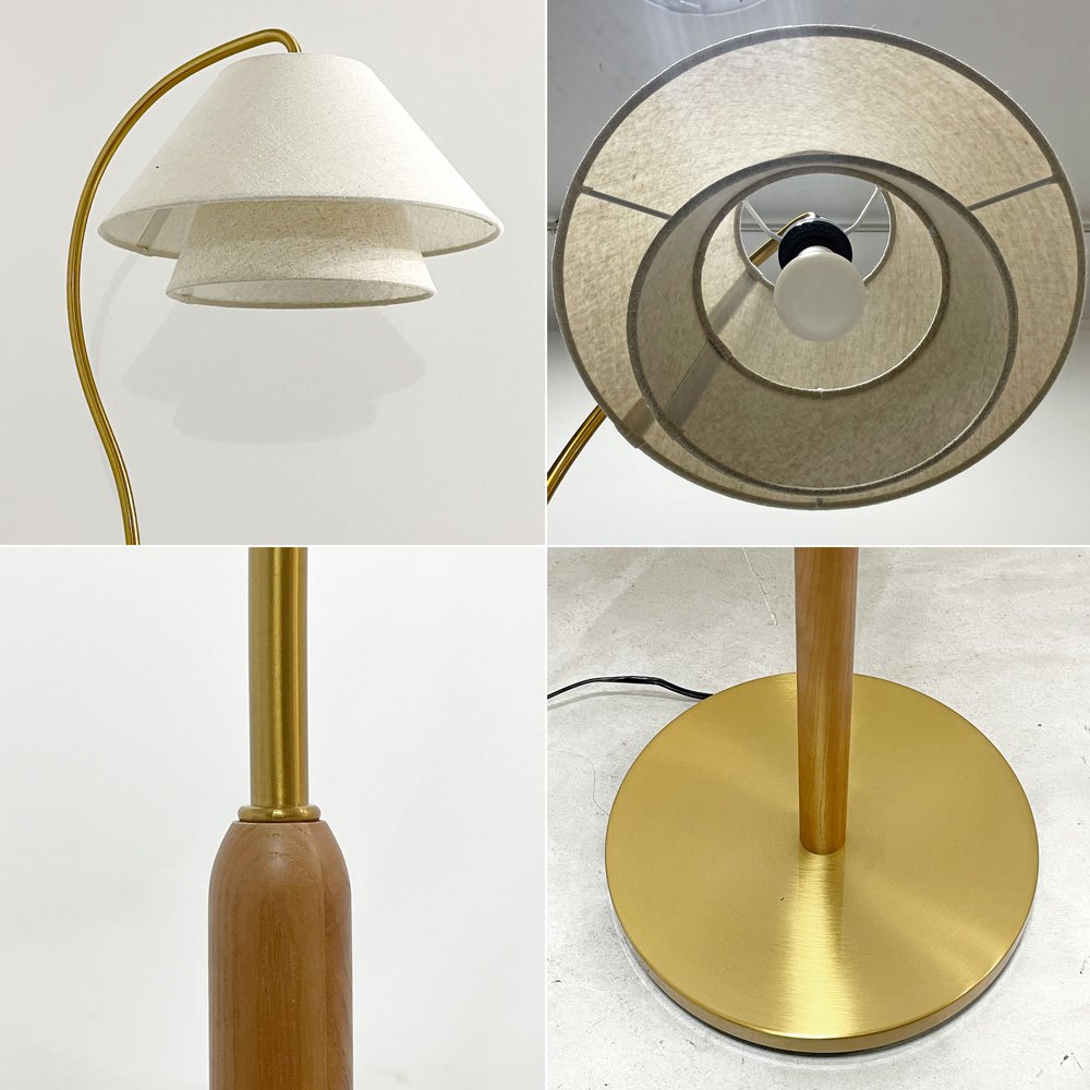 フライミーヴェール FLYMEe Vert フロアライト Floor Light #113031 ウッド×スチール×ファブリック クラシカルモダン ●