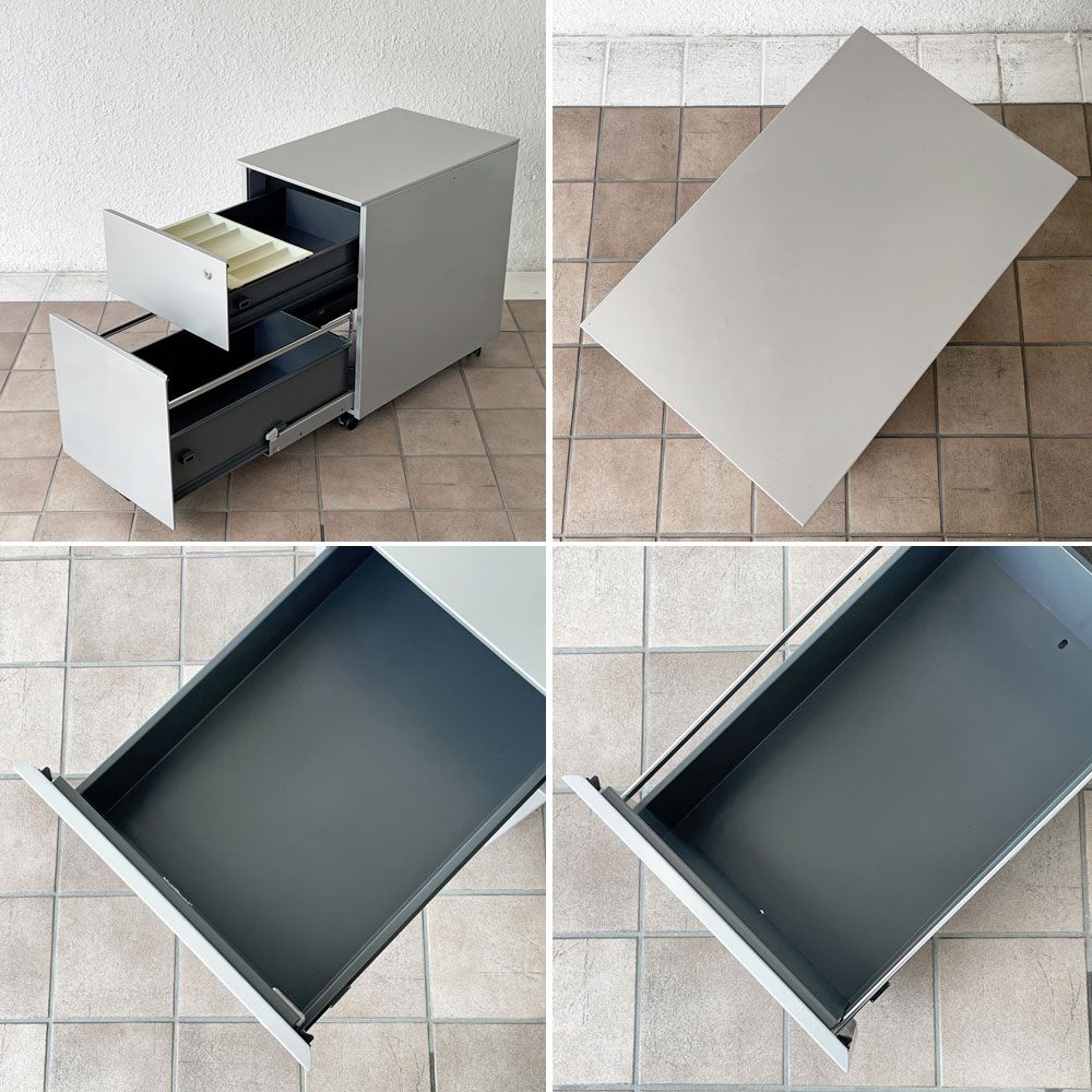 カッシーナ Cassina ixc. AFドロワー AF DRAWER デスクキャビネット ワゴン 鍵付属 キャスターロック機能付き イタリア ミニマルデザイン ◇