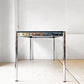USMハラー USM Haller モジュラーファニチャー ハラーテーブル ワーキングデスク W150cm アジャスター パールグレーラミネート(ホワイト) 高さ調整機能付 スイス ★