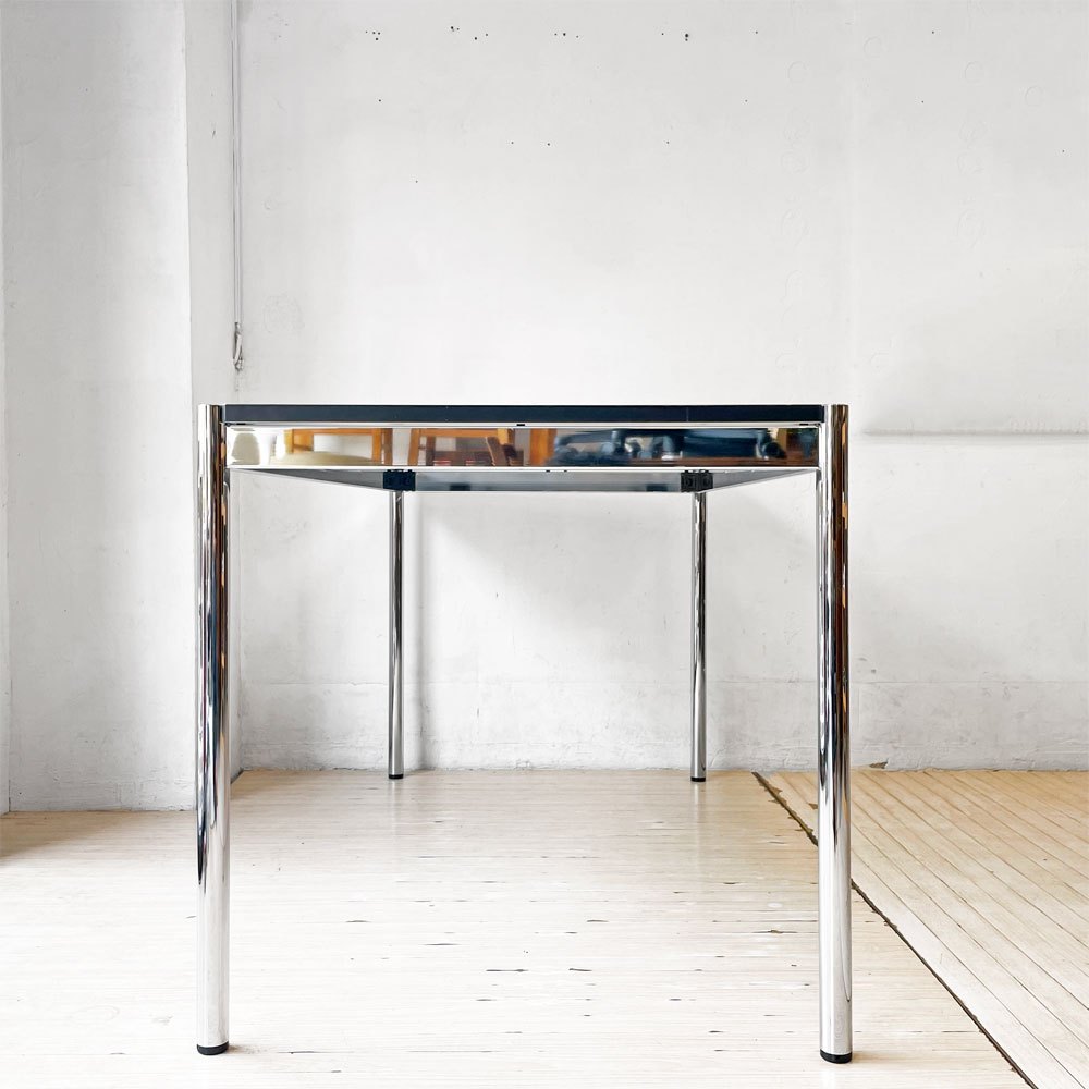 USMハラー USM Haller モジュラーファニチャー ハラーテーブル ワーキングデスク W150cm アジャスター パールグレーラミネート(ホワイト) 高さ調整機能付 スイス ★