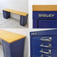 ビスレー BISLEY ベーシック BASIC 29/16B A4キャビネット＋BA3/29 キャビネット ロッカー＋木天板 デスク仕様 3点セット ブルー × ナチュラル 希少廃番 英国 ●