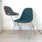 ハーマンミラー Herman Miller サイドシェルチェア セカンド 2nd ビンテージ アプホルスター スクールベース スタッキングベース 肘掛けテーブル付 イームズ ミッドセンチュリー I ★