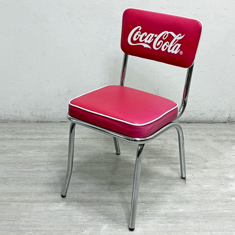 コカ・コーラ Coca Cola コークチェア Coke Chair PJ-105C ダイニング カフェチェア 50sビンテージスタイル 店舗什器 US A ●